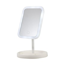 Polosmart Pbs517 Şarjlı Led Işıklı Makyaj Aynası Beyaz Beyaz