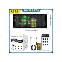 Esnek Led Araç Burcu Bluetooth Uygulama Kontrolü Led Panel Led Matrix Piksel 16x32 Leds 7x17 Cm