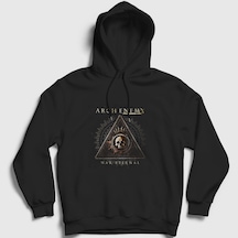 Presmono Unisex Eternal Arch Enemy Kapüşonlu Sweatshirt Siyah