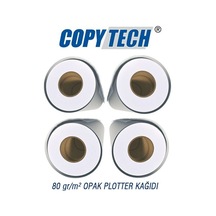4'lü Koli - 914mm x 100m Plotter Kağıdı 80gr/m²