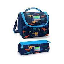 Coral High Erkek Çocuk Lacivert Dinazor Beslenme Çantası Seti