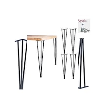 4 Adet 85 Cm Metal Profil Boru Ayak Çalışma Masası Dresuar Ayağı