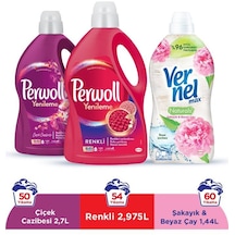 Perwoll Sıvı Çamaşır Deterjanı Renkli 2970 ML + Çiçek Cazibesi 2700 ML + Vernel Max Şakayık 1440 ML