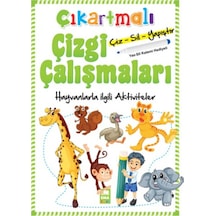 Ema Yayınları Çıkartmalı Çizgi Çalışmaları Hayvanlar