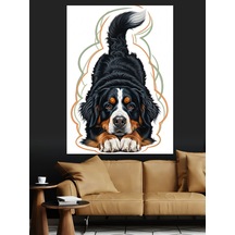 Ahşap Tablo Köpek Komik Figür