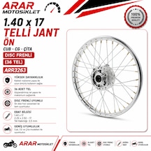 1.40 X 17 Telli Jant Ön Cub-cg-çita 36 Tel Dısc Frenli 2.25 2.50-17 Tel Kalınlığı 3,5 Mm -arr3263 Nikel