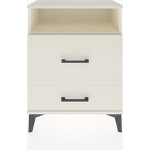 Arges Komodin Tek Raflı 2 Çekmeceli 60x30x80 Aytaşı-aytaşı Aytaşı