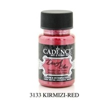 Cadence Dora Glass Metalik Cam Boyası 50 Ml. 3133 Kırmızı