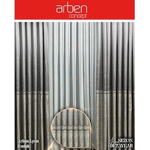 Arben Concept Lyon Pano Fon Perde / Ölçünüze Özel Dikim Gri