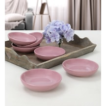 Keramika Violet Halka Çerezlik Sosluk 13 CM 6 Adet