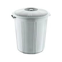 Plastik Battal Çöp Varili 50 Lt 1940 Altın - Krem