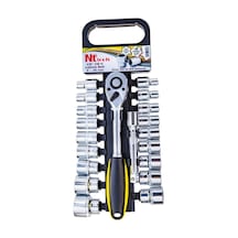 Nt Tools 20 Parça 1/2" Altı Köşe Cr-v Lokma Seti