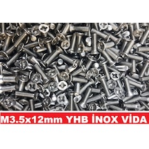 M3.5X12 Yhb Vida Inox Paslanmaz Çelik 24 Adet