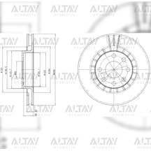 Delphı Fren Diski Vectra A 88-95 / Vectra B 96-03 / Astra F 91-98 / Corsa C 00-06 / Ön 569001