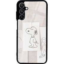 Samsung Uyumlu A15 Snoppy Tasarımlı Glossy Telefon Kılıfı Çok Renkli