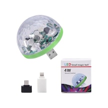Apple Uyumlu iPhone Android Mini Sihirli Disko Topu 4W Led Usb Küre Magic Ball (339992130)