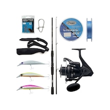 Yek Outdoor Spin Olta Seti Okuma Wave Power 2,44 Cm 15-40 Gr 2 Parça Spin Kamışı&okuma Wave Power Wp-4000a1 Olta Makinesi