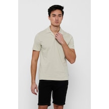 Only & Sons Erkek Onsabraham Polo Yaka T-Shirt 22019294 Taş