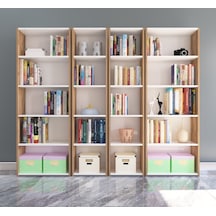 Nurmobilya Nur Mobilya 4'Lü Kitaplık Arkalıklı Model
