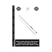 Delux Serisi Aktivite Hobi Arayış Captain 1364 Safina Carbo-x 236cm 2 Parça Spin Kamış 5-21gr Standart