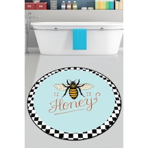 Apidae Çap Banyo Halısı Djt 100x100 cm Çok Renkli
