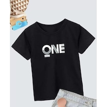 Erkek Çocuk Baskılı T-shirt - Siyah