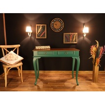 Wooding 100 Cm Çekmeceli Masif Yeşil Ceviz Dresuar (548588118) Yeşil