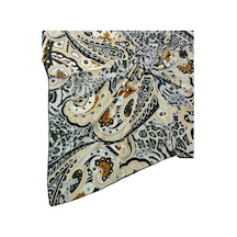 Mim Eşarp Emilya Fres Krep Leopar Desenli Eşarp 90x90 Cm Siyah - Krem