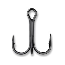 Mustad Elite Round Bend Treble Tr78np-bn Olta İğnesi Metalik Siyah - No:2