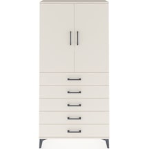 Arges Dolap 3 Raflı 5 Çekmeceli 2 Kapaklı 88x30x182 Aytaşı-ay... Aytaşı