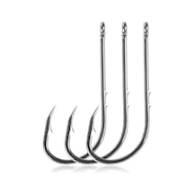 Mufunye 100 Adet Yüksek Karbon Çelik İki Tıkaçlı Uzun Sap Malzeme Tutucu Deniz & Tatlı Su Balıkçılık İğneleri 4