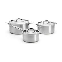 De Buyer Alchimy 6 Parça Paslanmaz Çelik Tencere Seti - Paslanmaz Çelik