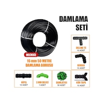 50 Metre Damla Sulama Sistemi Damlama Borusu Ve Ek Parçaları Bahçe Ağaç Fidan Sebze Sulama Ekipmanları Damlama Hortumu