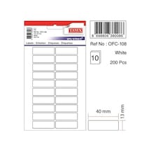 Tanex OFC-108 13 x 40 MM Okul Etiketi