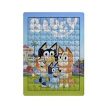 Ghostbastır Design Bluey 99 Parça Ayaklı Puzzle Dekoratif Çocuk Yapbozu 0127