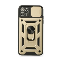 Apple Apple Uyumlu iPhone 11 Pro Kılıf Pars Lens Yüzüklü Silikon - Gold 0.2M-Çok Renkli
