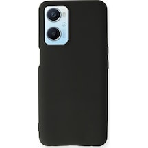 Oppo A96 Uyumlu Kılıf First Silikon - Siyah
