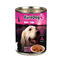 Eurodog&Eurocat Biftekli Konserve Yetişkin Köpek Maması 415 G