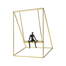 Suntek Salıncak Figürü Reçine Heykelcik Oturma Odası Soyut 29,5cmx41,5cm