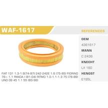 WINKEL WAF-1617 Hava Filtresi Murat 131 Posetlı