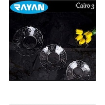 Hubrendy Tedarik 6'lı Cam Tabak Güneş Yıldız Gül 3 Model Royaleks-g-405 Diğer