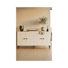 Ka1518bt Pella Konsol Ve Tv Sehpası Beyaz-traverten 150cm Beyaz - Traverten