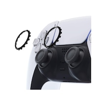 Ps5 Ring Dualsense Analog Çerçevesi Playstation 5 Kol Tamir Parçası 2 Adet Halka Siyah