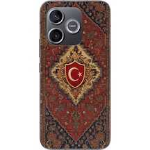 Honor 600 Uyumlu Türkiye Bayraklı Halı Baskılı Silikon Kılıf Renkli