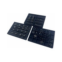 Bern Model Süet Kumaş Siyah Renk 34/24cm 3 Lü Takımtakı Sergileme Standı