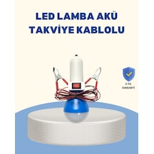 Hnrlıshp Timsah Kıskaçlı 12v Led Ampul Kamp Ve Acil Durum Lambası