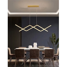 Victoria Modern Tasarım Yatak Odası - Salon - Mutfak Yemek Masası Eskitme Renk Beyaz Led 2 Li Avize Eskitme