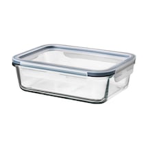Ikea 365+ 10 L 21X15X7 Cm Dikdörtgen Kapaklı Saklama Kabı Cam - Plastik Çok Renkli
