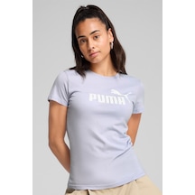 Puma Ess No. 1 Logo Kadın Tişört Mavi
