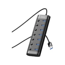 Hoco Hb40 7xusb 2.0 Anahtarlı Usb Hızlı Şarj Ve Veri Okuyucu- 5775 Siyah